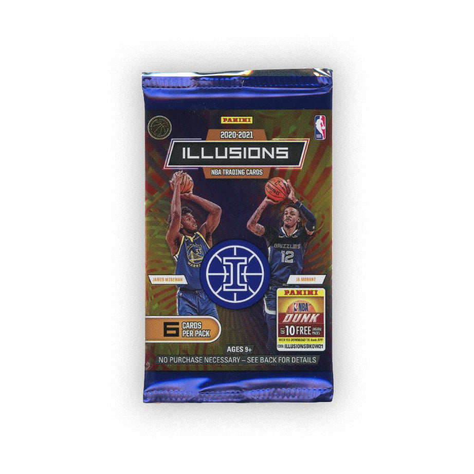 2020-21 Panini Illusions Basketball Trading Cards Single Retail Pack