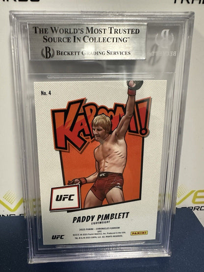 Paddy Pimblett Kaboom 2023 Panini Chronicles BGS 9 #4