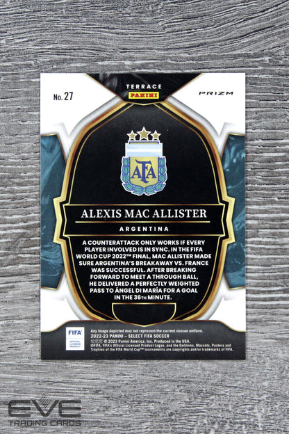 2023 Panini Select FIFA Card #27 Alexis Mac Allister Silver Prizm - NM/M