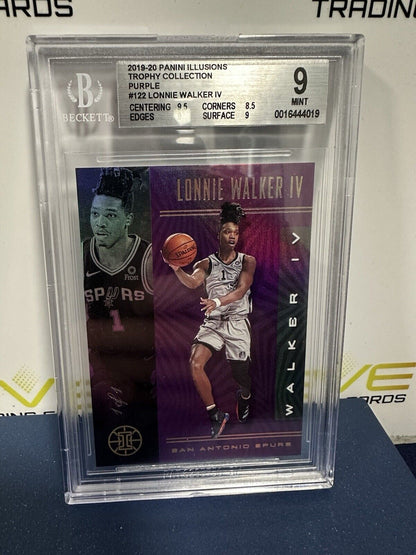 Lonnie Walker IV Panini Illusions Purple 1/1 - BGS 9