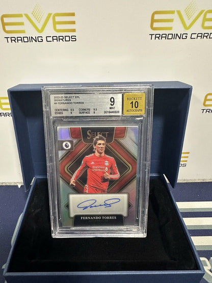 Fernando Torres Auto Select EPL #4 BGS 9/10