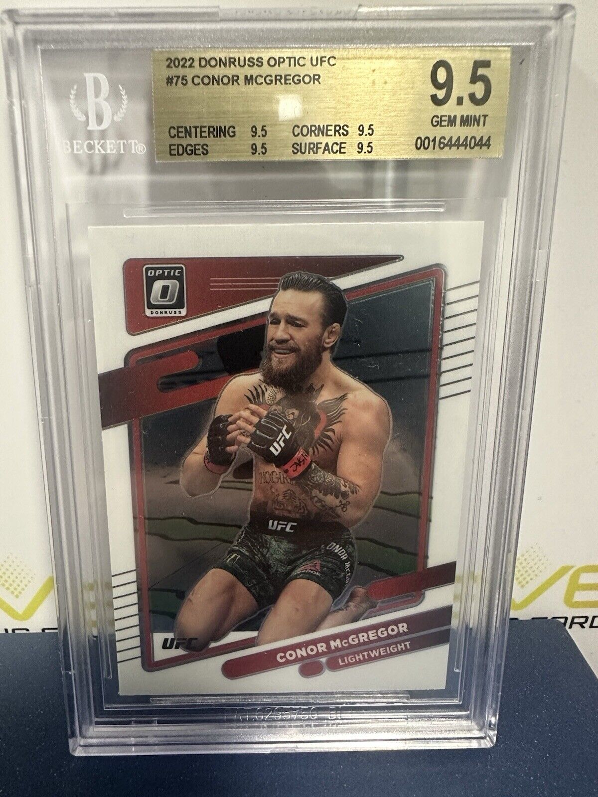 Conor McGregor Donruss Optic UFC 2022 #75 BGS 9.5