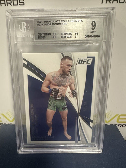 Conor McGregor 2021 Immaculate #93 52/65 BGS 9