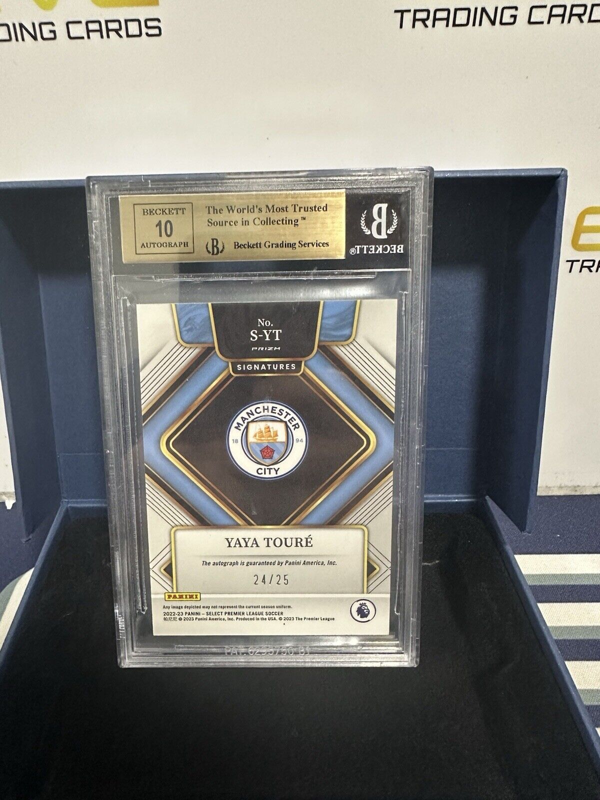 Yaya Toure 2022-2023 Panini Select Tie Dye #22 BGS 9.5 Gem Mint