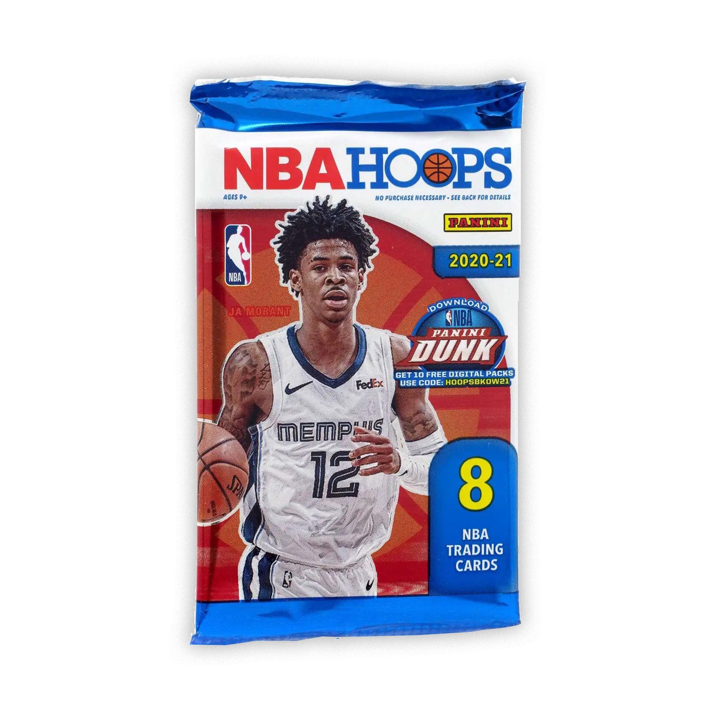 2020-21 Panini NBA Hoops Basketball Trading Cards Single Retail Pack