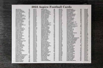 2022 Sage Aspire Football Trading Cards Hobby Box