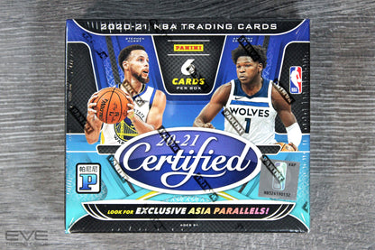 2020-21 Panini Certified Basketball Trading Cards Asia Box