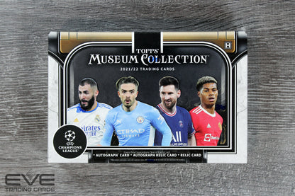 2021-22 Topps Museum Collection UEFA Champions League Soccer Trading Cards Hobby Box