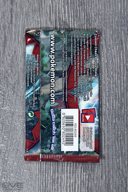 Pokémon TCG: Sun & Moon Crimson Invasion Single Booster Pack