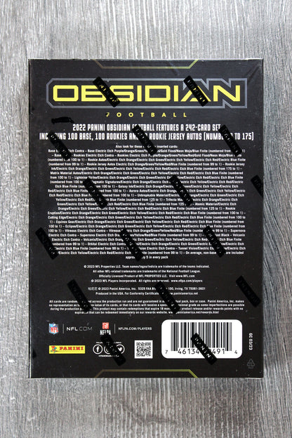 2022 Panini Obsidian Football Trading Cards Hobby Box