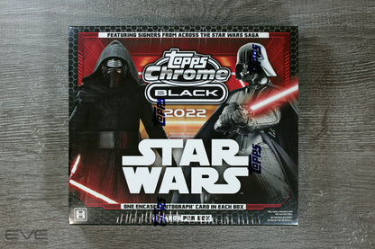 2022 Topps Chrome Black Star Wars Trading Cards Hobby Box