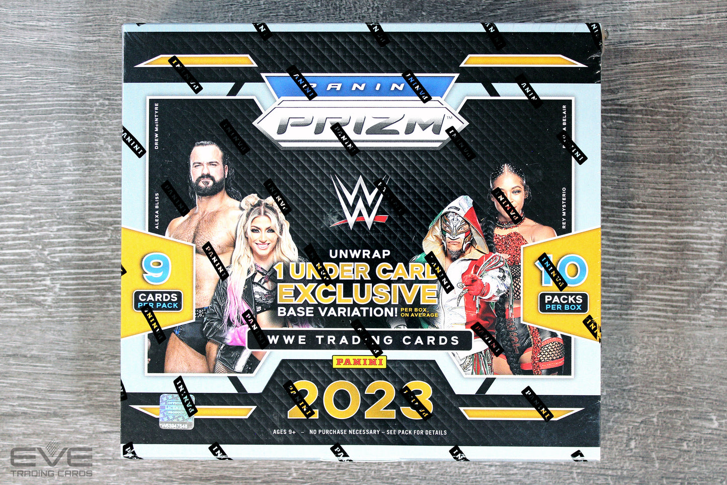 2023 Panini Prizm WWE Trading Cards Under Card Box