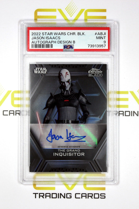 Topps Chrome Black Star Wars #AB-JI Jason Isaacs as The Grand Inquisitor - PSA 9