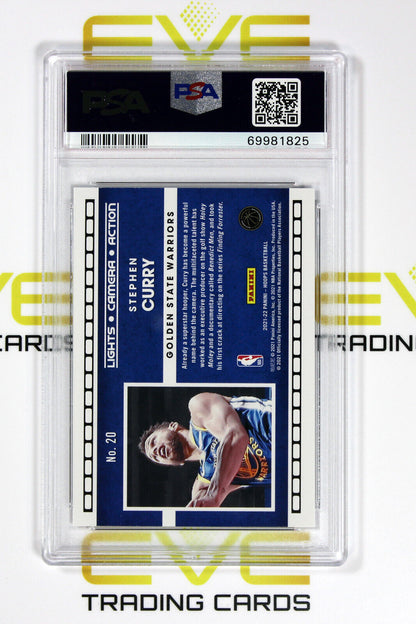 Graded Basketball Card #20 2021 Panini Lights Camera Action Stephen Curry PSA 10