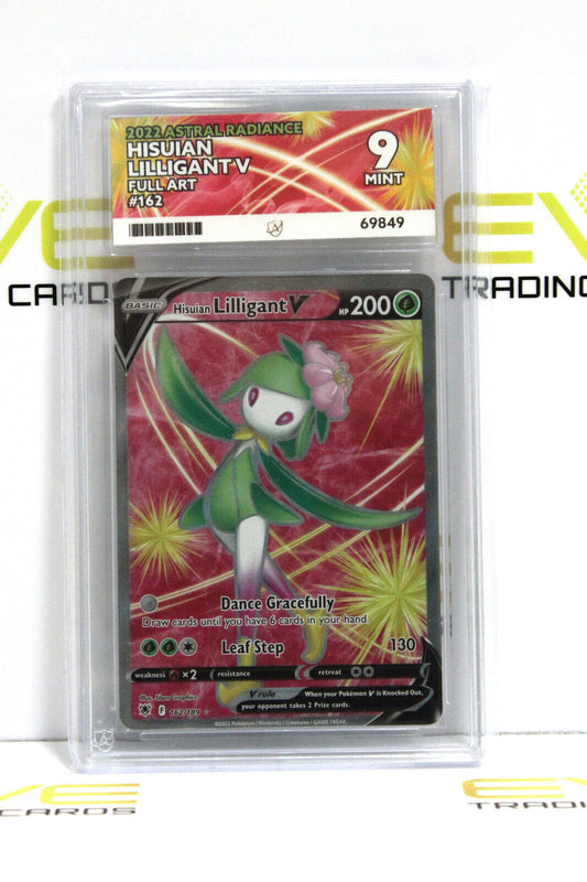 Graded Pokémon Card - #162/189 2022 Hisuian Lilligant V Astral Radiance - Ace 9