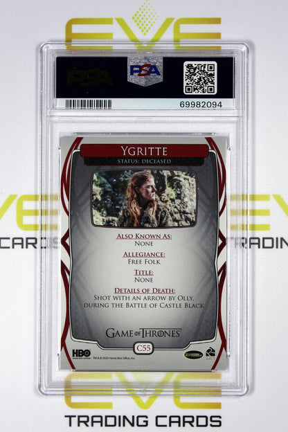 Graded Game of Thrones Card - #C55 2020 Ygritte Complete Series Cast - PSA 9
