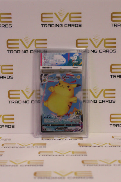 Graded Pokemon Card - 022/028 2021 25th Anni Surfing Pikachu VMAX Full Art Ace 9