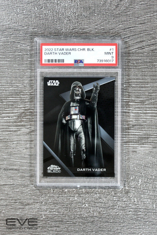 2022 Topps Star Wars Chrome Black #1 Darth Vader Base Card - PSA 9