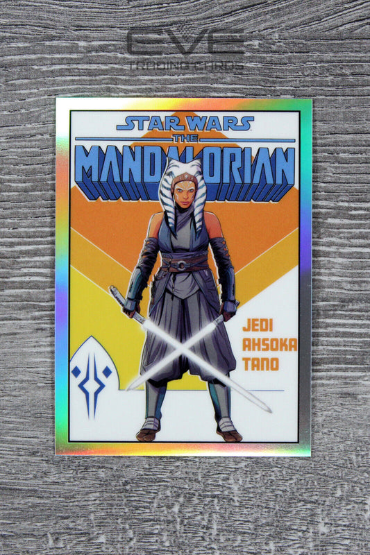 2022 Topps Chrome Star Wars Mandalorian Comic Book Artwork Card #CC-4 Ahsoka