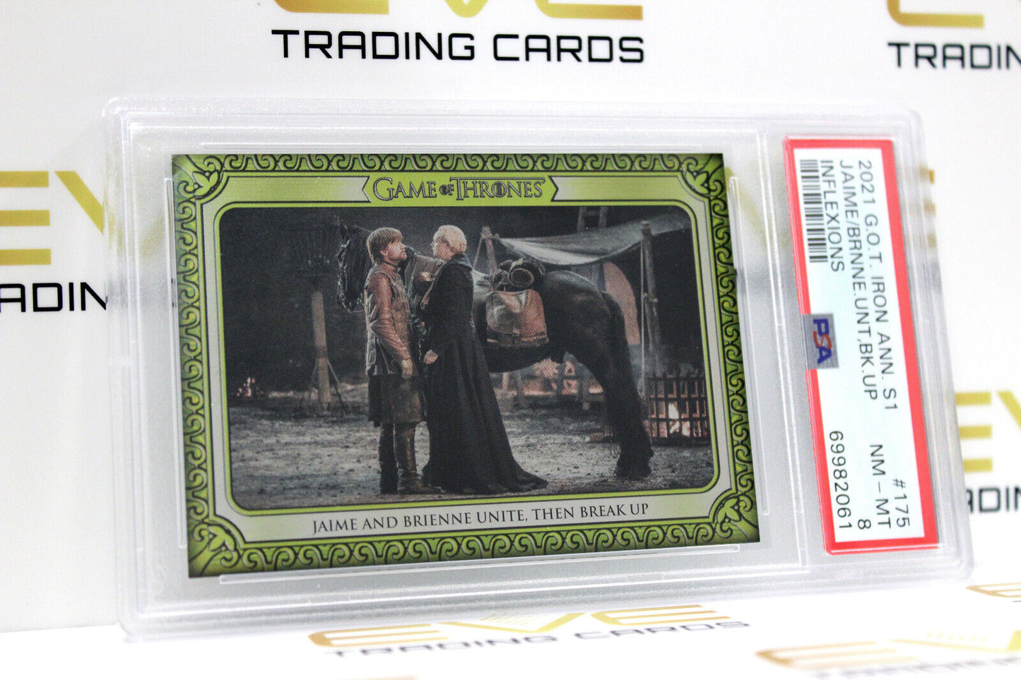 Graded Game of Thrones Card - #175 2021 Jaime Brienne Unite Then Break Up -PSA 8