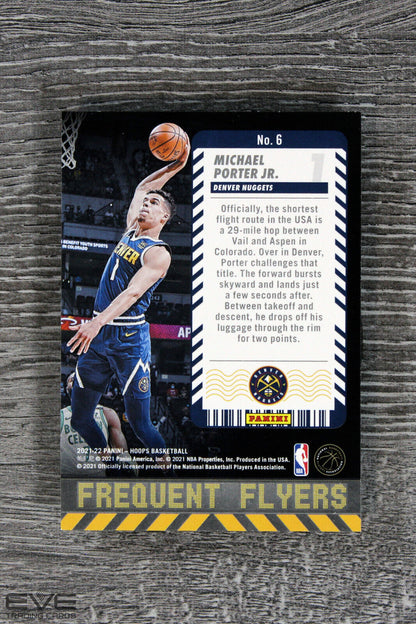 2021 Panini NBA Hoops Frequent Flyers Basketball Card #6 Michael Porter Jr -NM/M