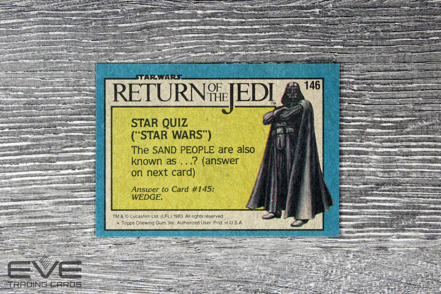 1983 Topps Vintage Star Wars Return of the Jedi S2 Card #146 R2-D2 on Endor
