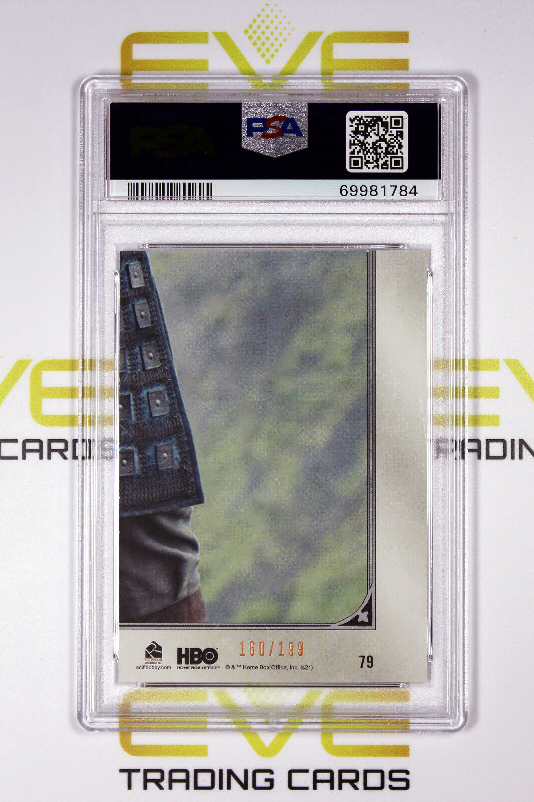 Graded Game of Thrones Card - #79 2021 Brienne of Tarth - Copper /199 - PSA 9