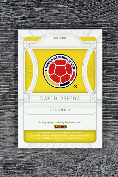 2022 Panini National Treasures FIFA World Cup #P-DO David Ospina Auto /49 - NM/M