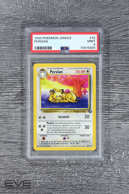 Pokemon Card - #42/64 1999 Persian Jungle - PSA 9