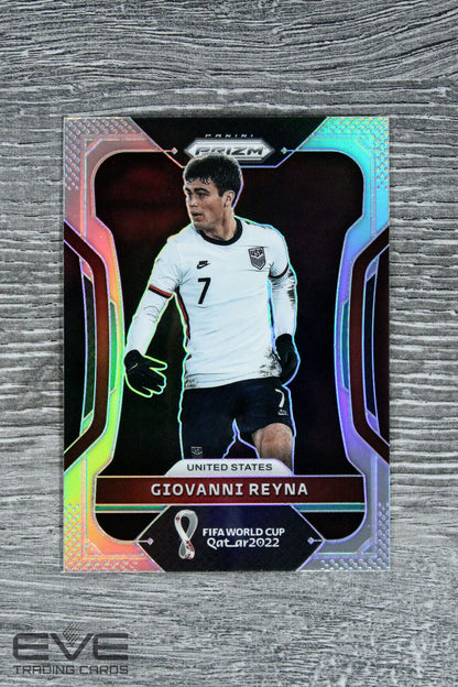 2022 Panini Silver Prizm FIFA World Cup Soccer Card #203 Giovanni Reyna - NM/M