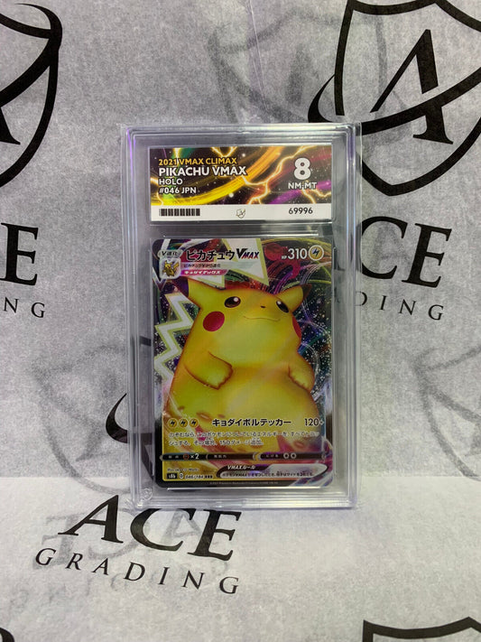 Graded Pokemon Card - 046/184 2021 VMAX Climax Pikachu VMAX Holo JPN - Ace 8