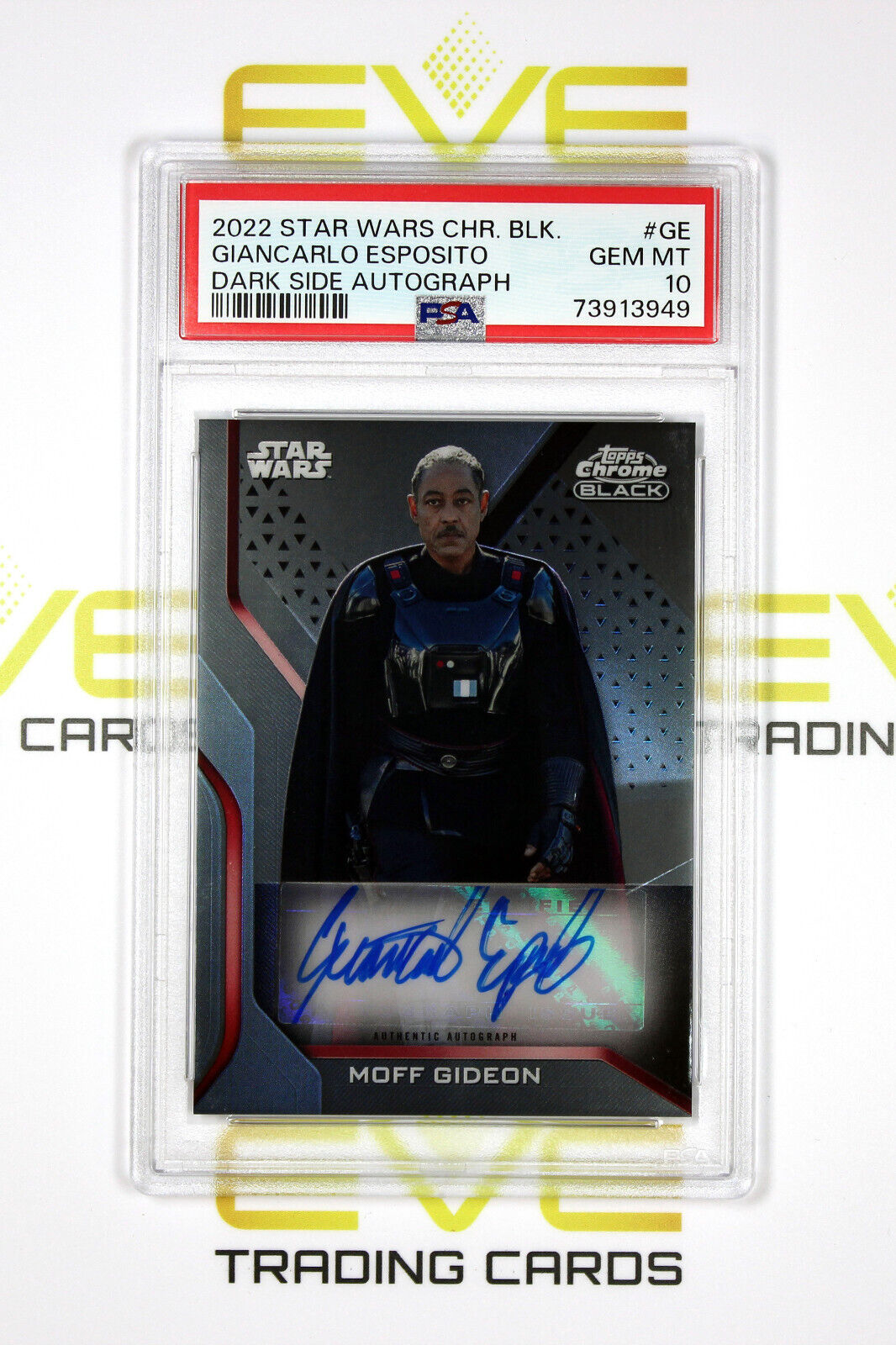 Topps Chrome Black Star Wars #DS-GE Giancarlo Esposito as Moff Gideon - PSA 10