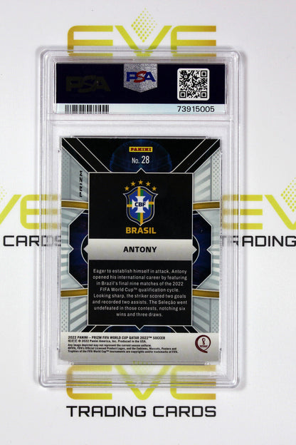 2022 Panini Silver Prizm FIFA Road to World Cup Phenomenon #28 Anthony - PSA 9