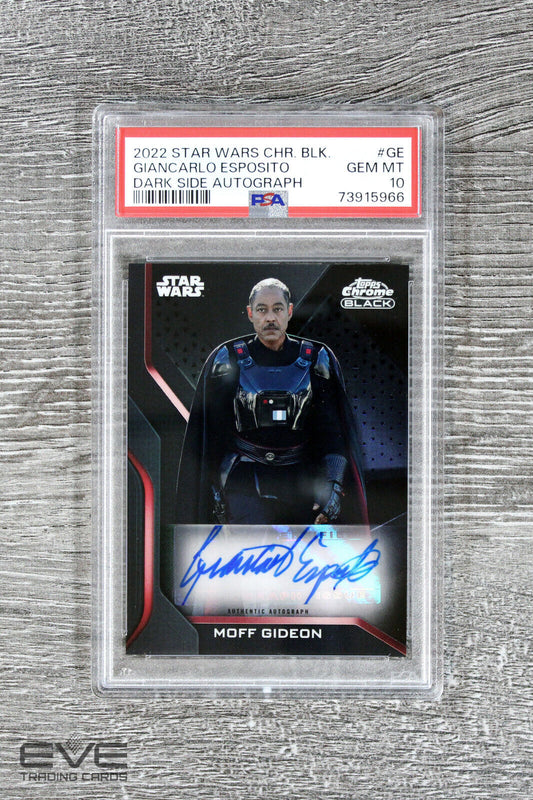 Topps Chrome Black Star Wars #DS-GE Giancarlo Esposito as Moff Gideon - PSA 10