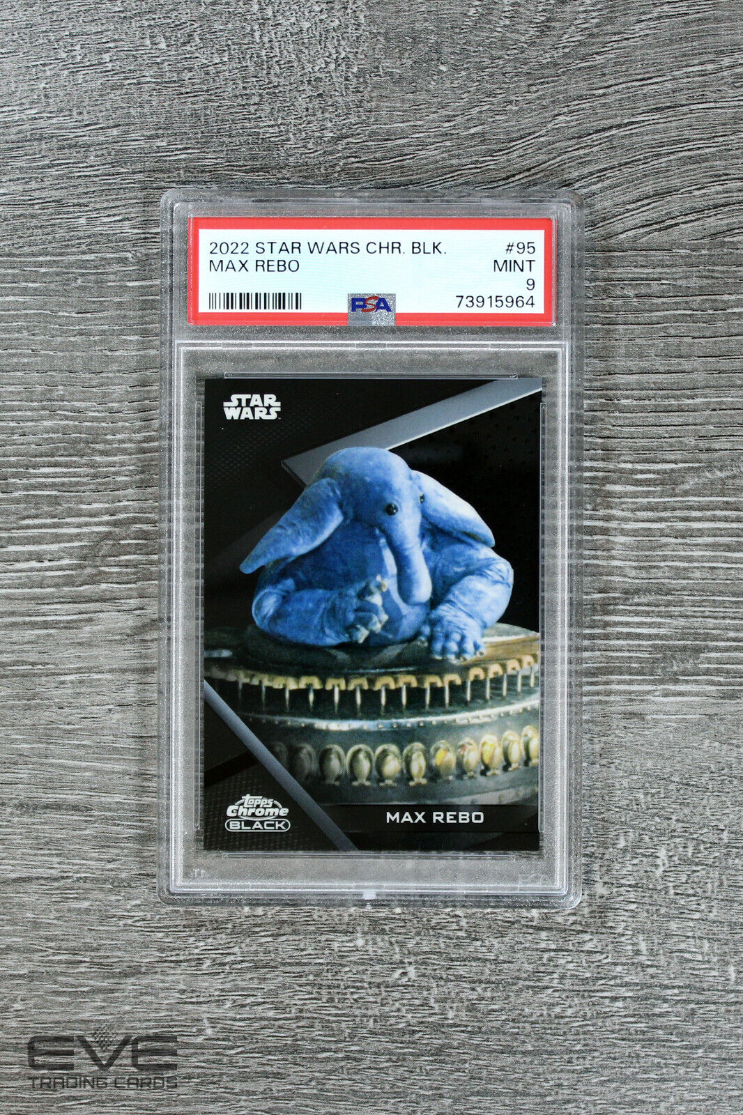 2022 Topps Star Wars Chrome Black #95 Max Rebo Base Card - PSA 9