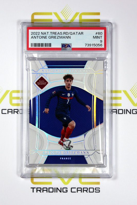 2022 Panini National Treasures Road to World Cup #60 Antoine Griezmann - PSA 9