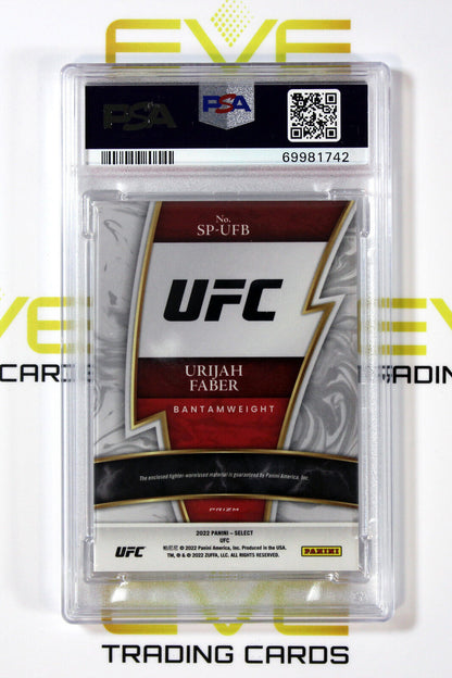 Graded Panini Select UFC Card - 2022 #SP-UFB Urijah Faber Memorabilia - PSA 10