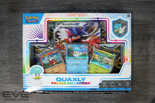 Pokemon Paldea Collection - Quaxly Collectors Box - Brand New & Sealed