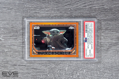 2022 Topps Star Wars Chrome The Mandalorian #S1-21 Button Pusher /25 - PSA 10