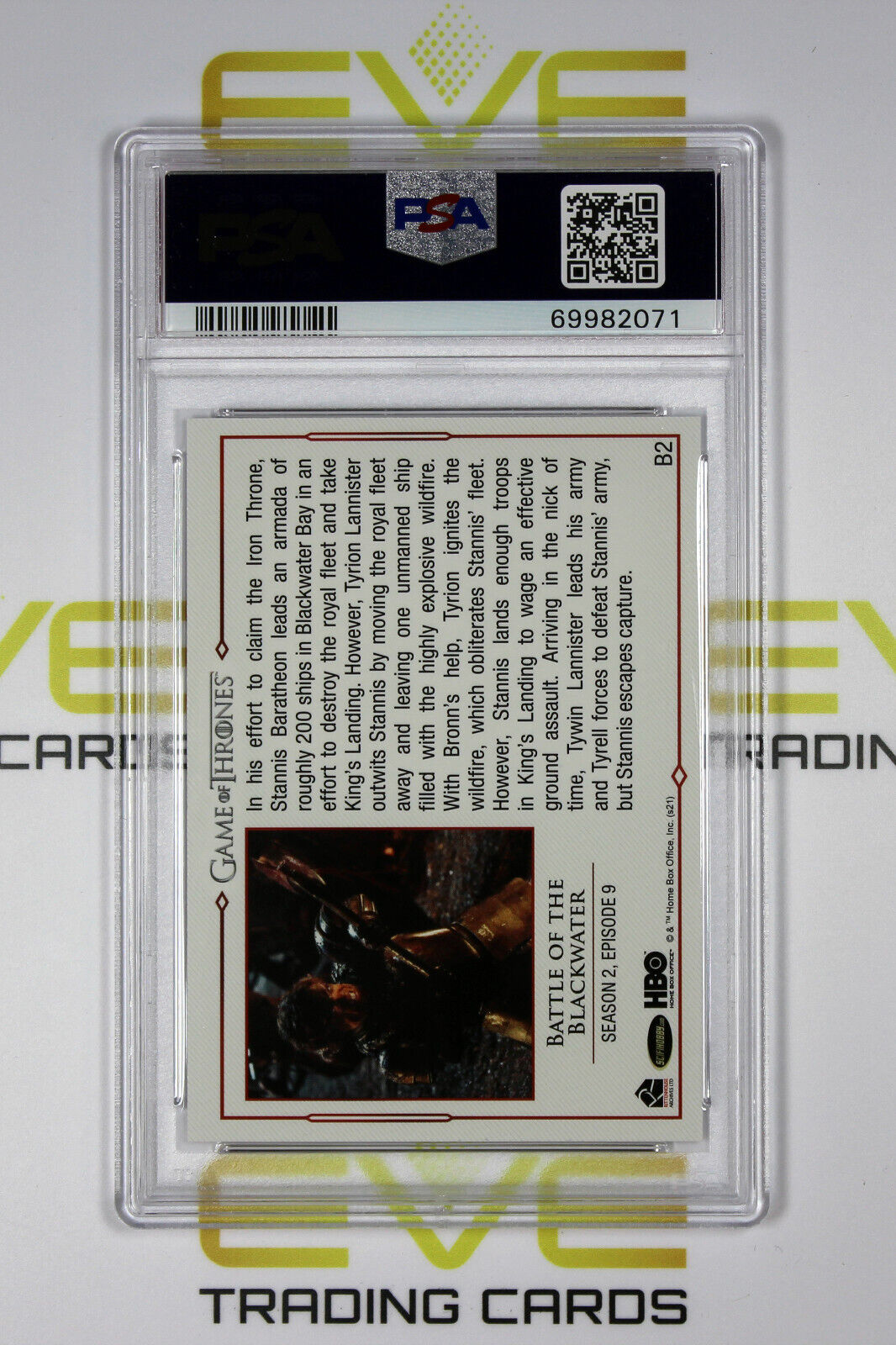 Graded Game of Thrones Card - #B2 2021 Battle of The Blackwater - PSA 10