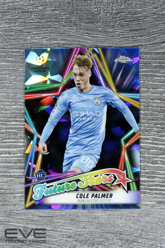 2021-22 Topps Champions League #FS-11 Cole Palmer Future Stars Cracked Ice NM/M