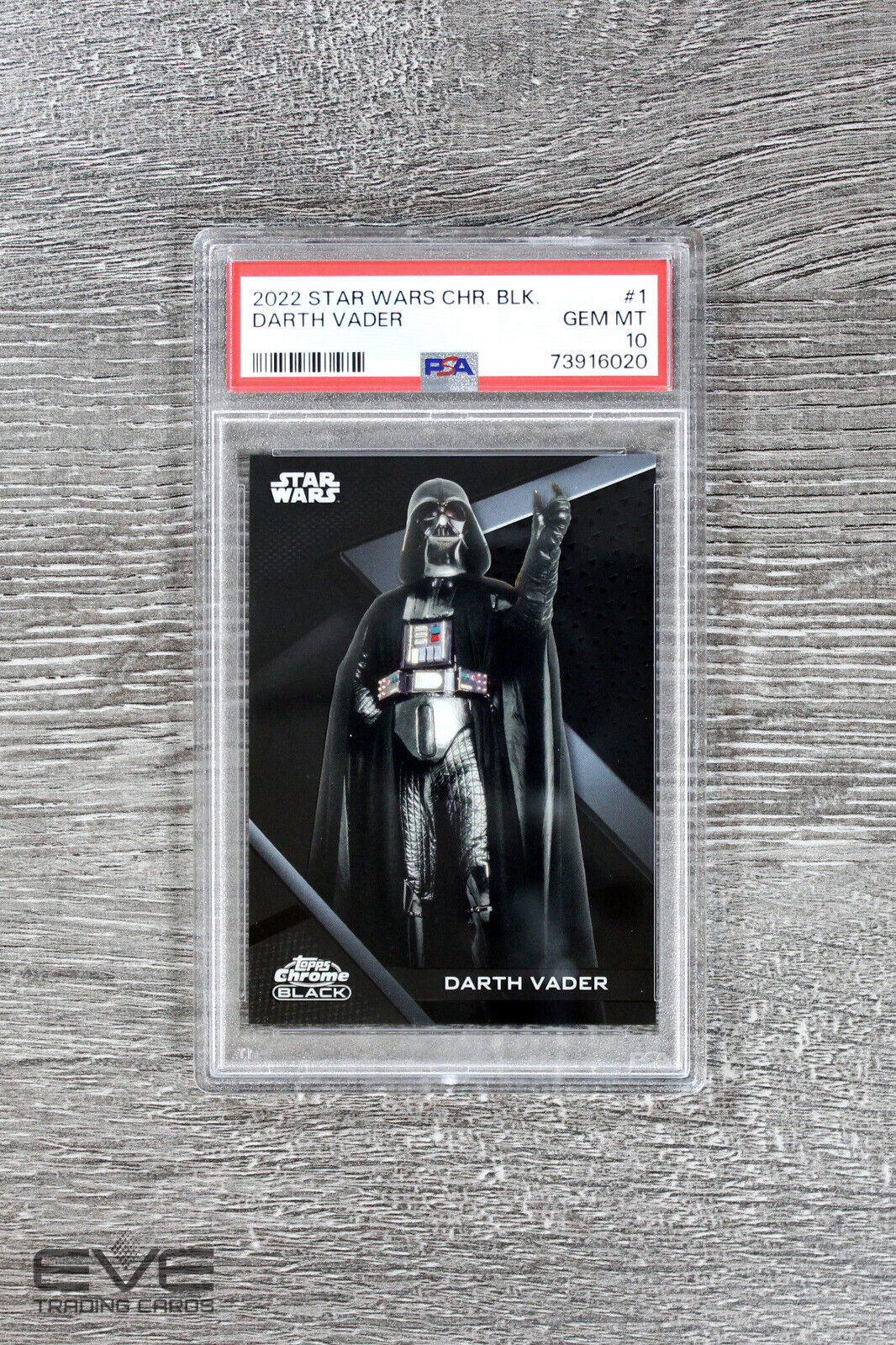 2022 Topps Star Wars Chrome Black #1 Darth Vader Base Card - PSA 10