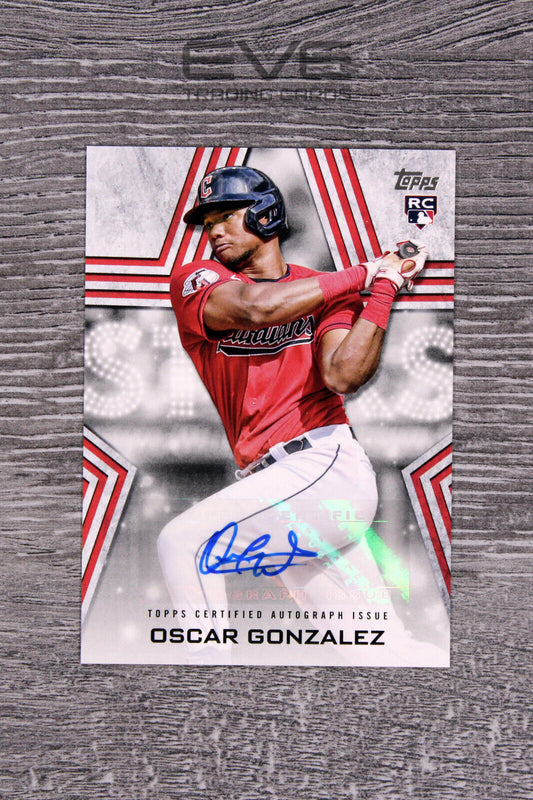 2023 Topps Baseball Stars Autograph Card BSA-OG Oscar Gonzalez Rookie - NM/M