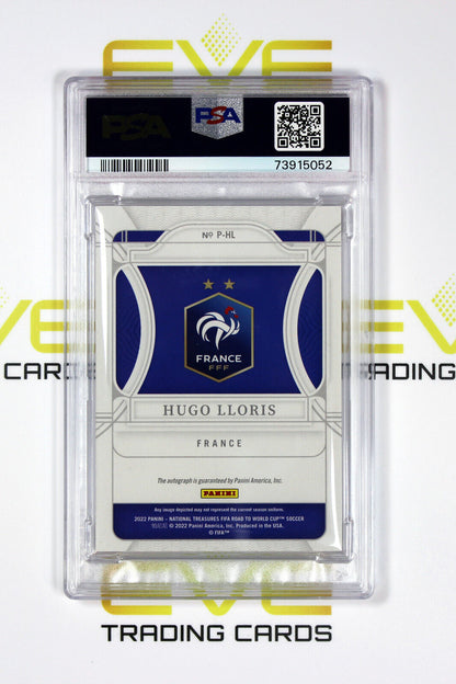 2022 Panini National Treasures Road to World Cup #P-HL Hugo Lloris /10 - PSA 9