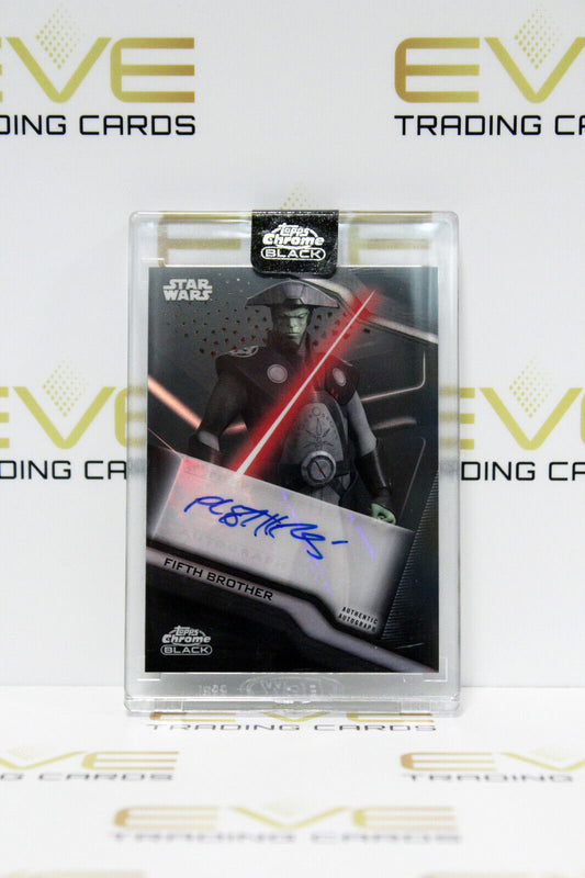 Topps Chrome Black Star Wars Philip Anthony-Rodgriguez/Fifth Brother Auto Card