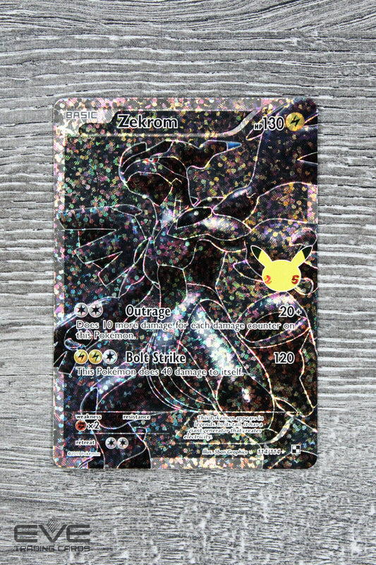 Raw Pokemon Card - #114/114 Zekrom Celebrations Classic Collection Full Art NM/M
