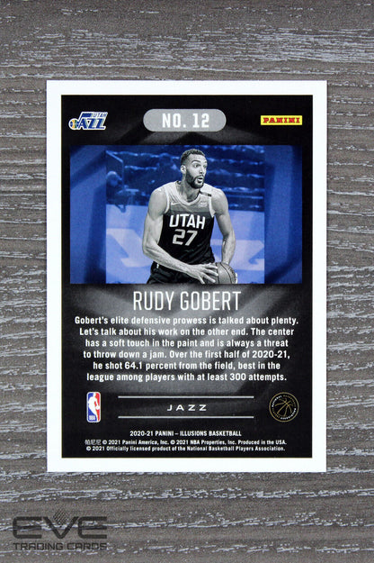 2020-21 Panini Illusions NBA Basketball Card #12 Rudy Gobert Pink Parallel NM/M