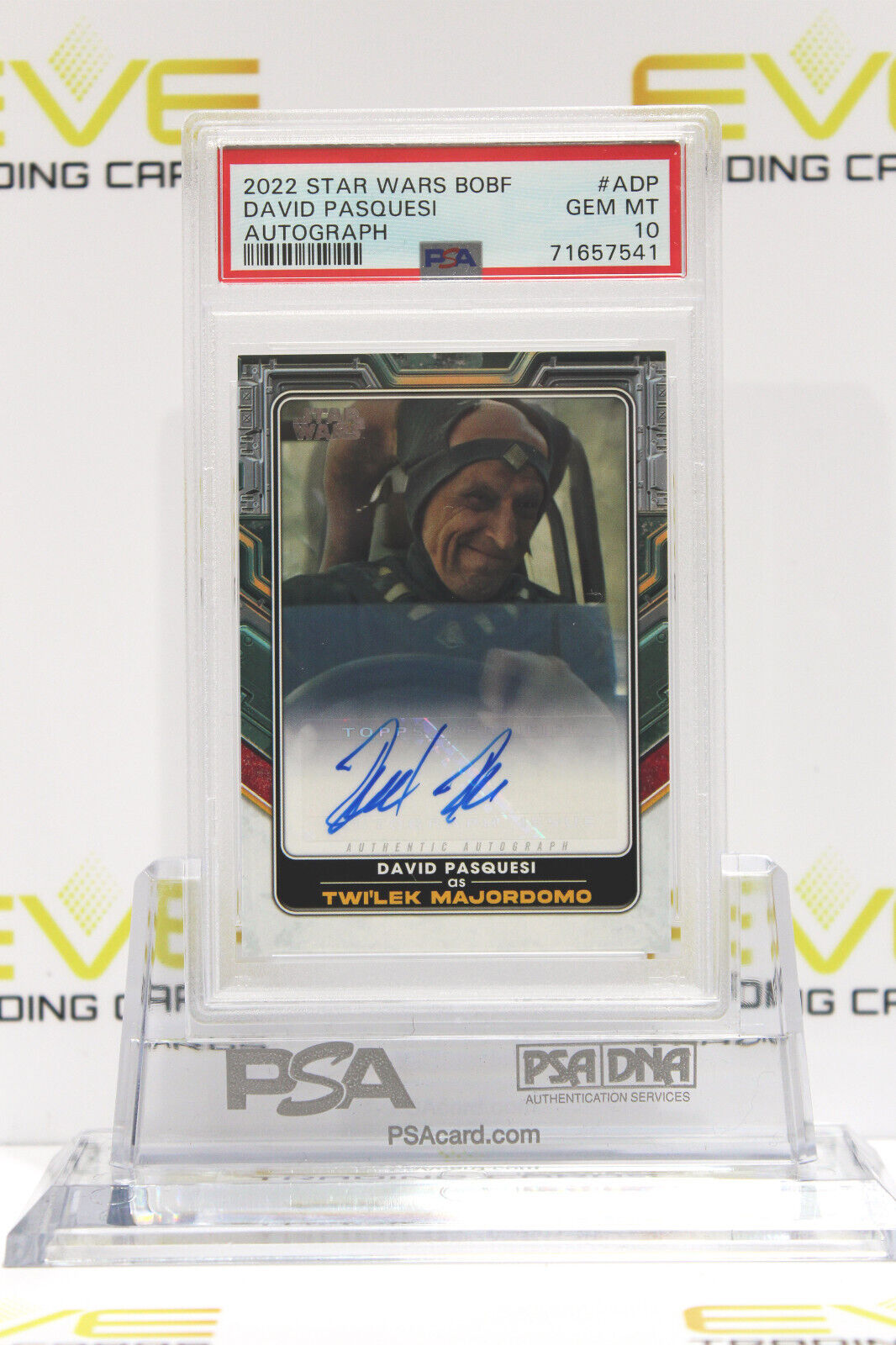 2022 Topps Star Wars Book of Boba Fett Card David Pasquesi #A-DP Auto - PSA 10