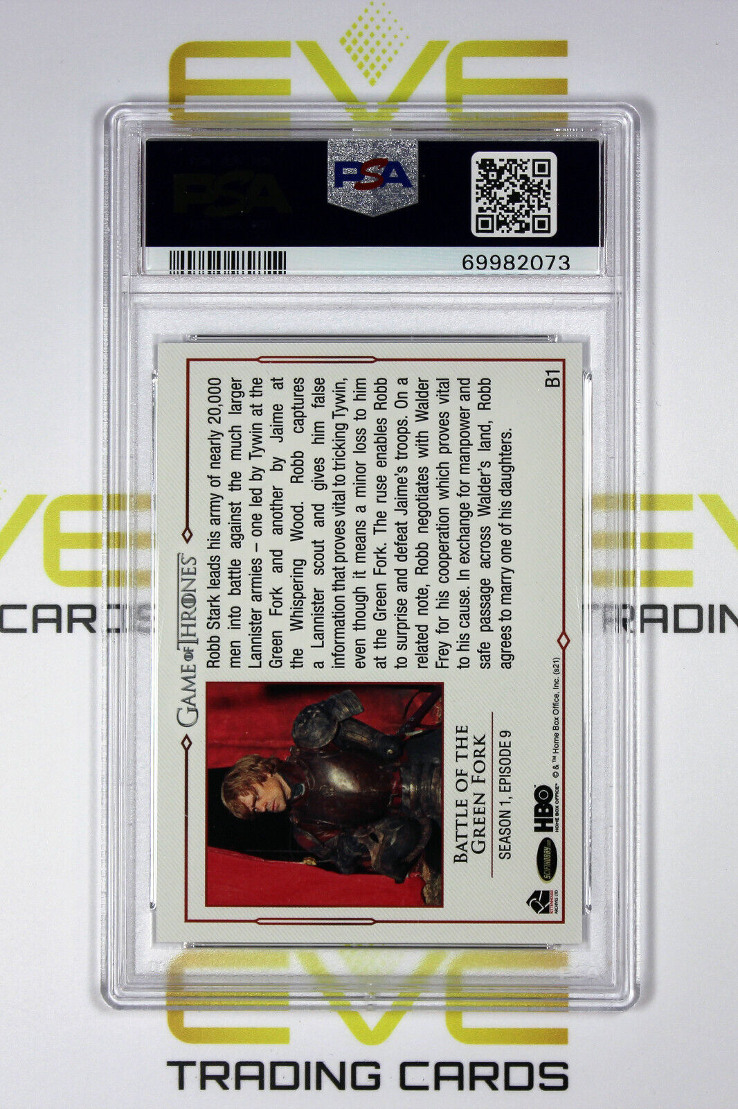 Graded Game of Thrones Card - #B1 2021 Battle of the Green Fork - PSA 10