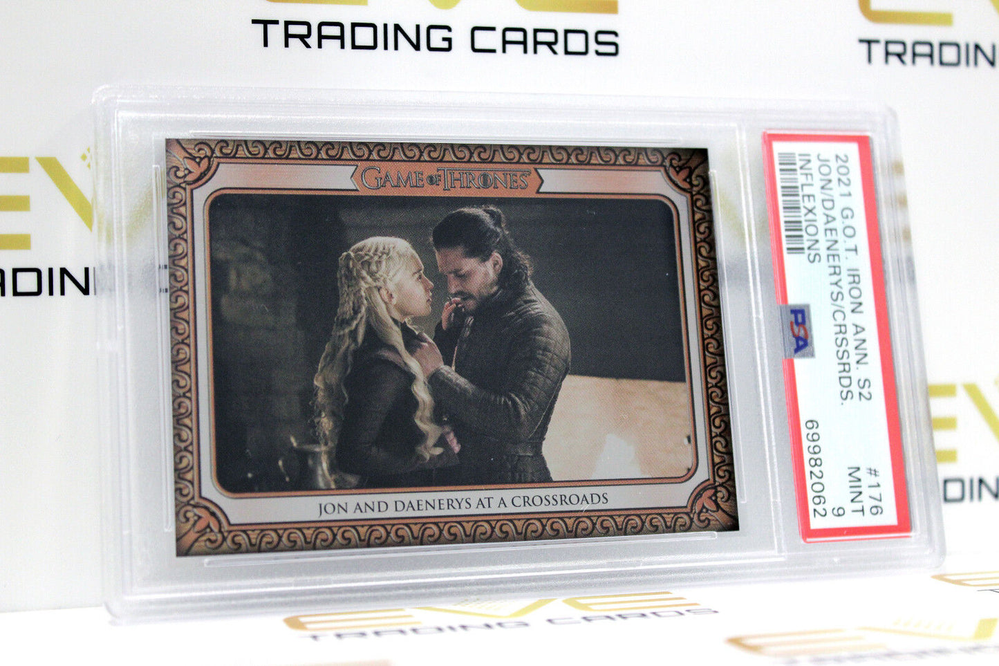 Graded Game of Thrones Card - #176 2021 Jon & Daenerys At A Crossroads - PSA 9